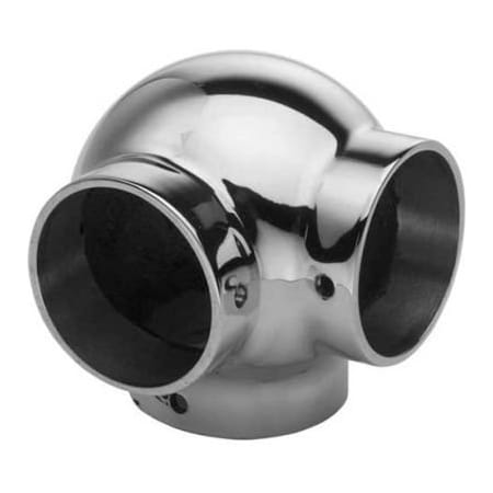 Lavi Industries Lavi Industries, Ball Elbow, Side Outlet, for 1.5" Tubing, Polished Stainless Steel 40-703/1H